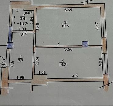 Батирлер: 2 бөлмө, 55 м², Элитка, 9 кабат, Евроремонт — 6
