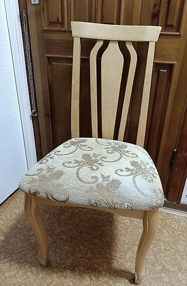 Стул для кухни, Дерево, цвет - Бежевый