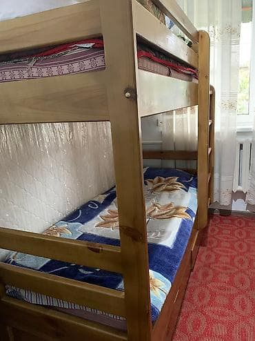 Шкафтар: Кровать 2х ярусная длина 2м высота 1,8м — 1