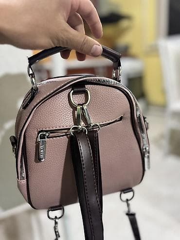 сумка переноска: Рюкзак, Материал: Экокожа, Женские, Новый — 5