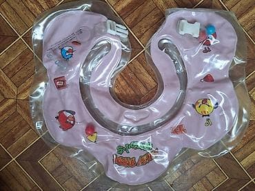 Надувной круг для купания младенцев на шею. - Двухкамерная