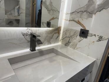 раковины и мойки: Раковина для ванной, Квадрат форма, Материал: Керамика — 5