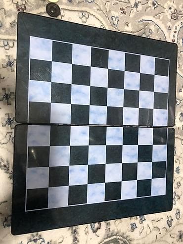 чехол а3: Набор настольных игр 3 в‑1: шахматы + нарды в складном кейсе,шашки - — 5