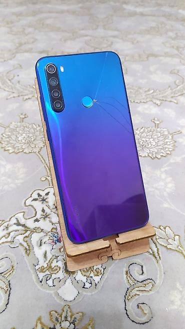 Redmi, Redmi Note 8, Б/у, 64 ГБ, цвет - Синий, 2 SIM — 4