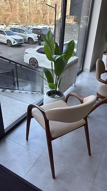 скульптурный: Стул для кухни, Новый, Дерево, В рассрочку, цвет - Серый — 2