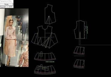 Изготовление лекал

Конструктор одежды 
по фото или образцу :01:06