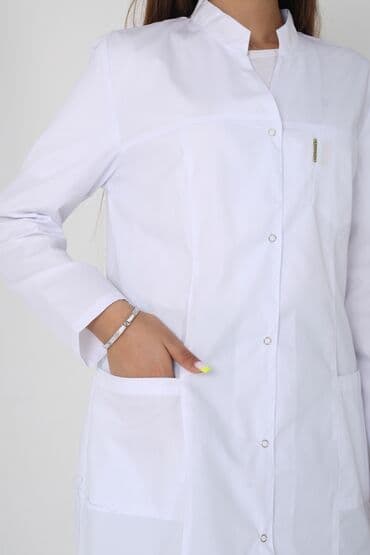 Инвалидные коляски: Мед халат -Очень красиво сидит -Имеет приталенный силует -Ткань — 7