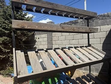 Ремонт и строительство: Полка, этажерка для цветов, Б/у, Дерево, Самовывоз — 3