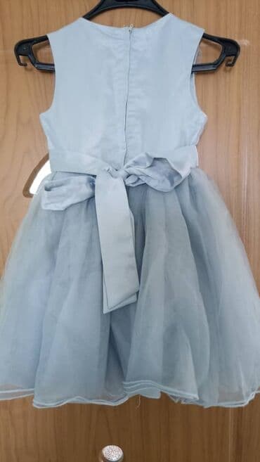 джинсы голубые: Детское платье, цвет - Голубой, Б/у — 2