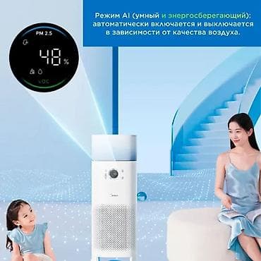 очиститель воздуха midea: Воздухоочиститель Напольный, 50-70 м², НЕРА — 10