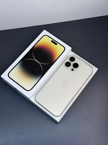 aifon 14 pro: IPhone 14 Pro Max, Золотой, Коробка — 1