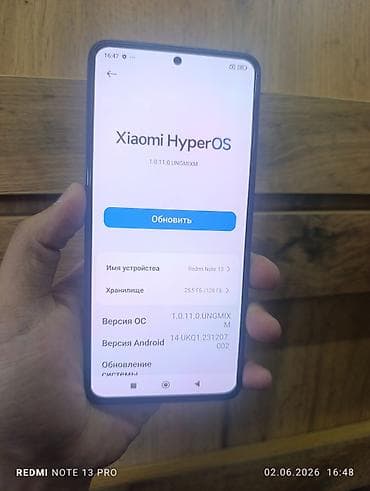 Redmi, Redmi Note 13 Pro, Б/у, 128 ГБ, цвет - Черный, 2 SIM