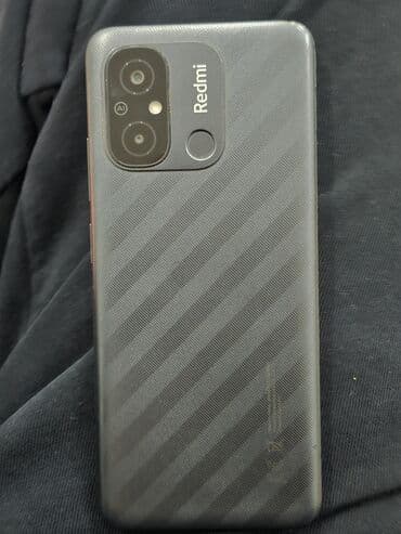 зеркало с камерой: Redmi, Redmi 12C, Б/у, цвет - Черный, 2 SIM — 1