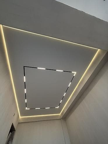 led панели: Натяжные потолки с интегрированной световой линией - Современное — 4