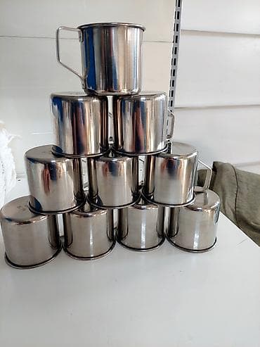 Стаканы: Набор металлических кружек NORMA - Материал: нержавеющая сталь — 1