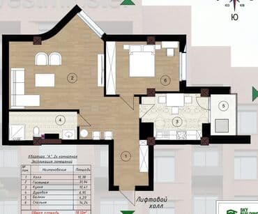 продаю дом кирком: 2 комнаты, 78 м², Элитка, 10 этаж, ПСО (под самоотделку) — 8