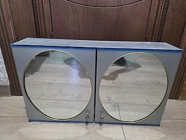 Шкаф для ванной, Новый, С зеркалом, Железо