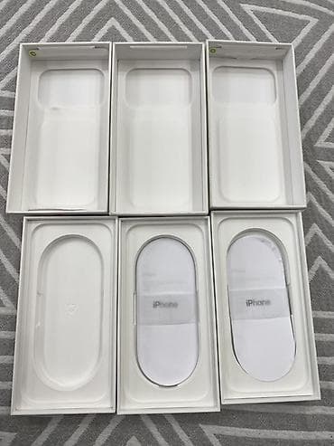 чехол на хс: 3 коробки от apple 17pro 256гб 1450сом штук все идут вместе в — 3