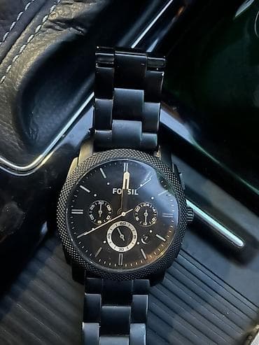 Мужские наручные часы Fossil (черные) - Корпус и браслет