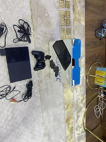 nintendo controller: Игровая приставка Sony PlayStation 2 Slim (PS2) в комплекте. Состав — 2