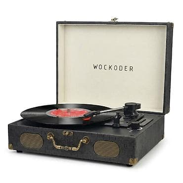 Wockoder — портативный виниловый проигрыватель в винтажном стиле