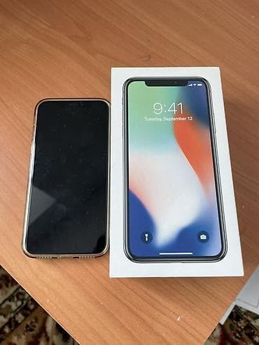 apple x: IPhone X, 256 ГБ, Серебристый, Коробка — 2