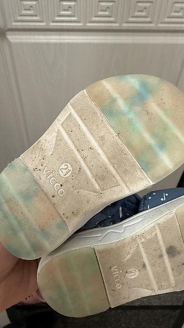 dunk low: Детские сандалии о. - Цвет: синий с белым принтом (точки и штрихи) - — 2