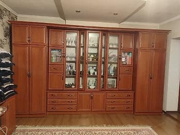 Гарнитур для зала, Шкаф, ДСП, цвет - Коричневый