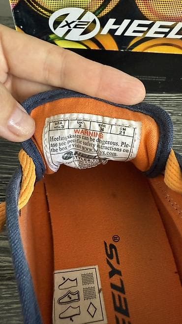 Спорт жана хобби: Кеды-ролики Heelys X2, оригинал, (двухколёсные). Размер 34 (на стопу — 4