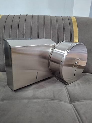 держател: Диспенсеры из нержавеющей стали для санузлов: для туалетной бумаги — 1