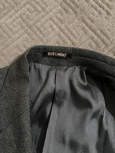 багарда мужская одежда: Мужской пиджак BU CARDO - Цвет: темно‑серый, ненавязчивая — 2