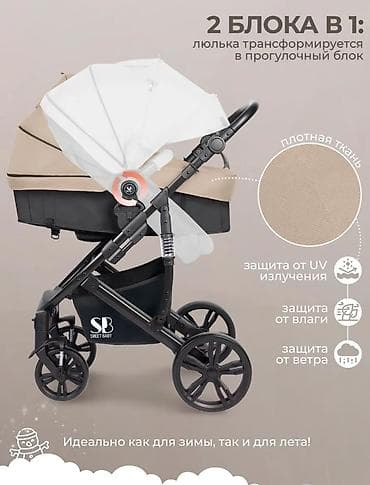 Коляски: Коляска, Другой бренд, Б/у — 2