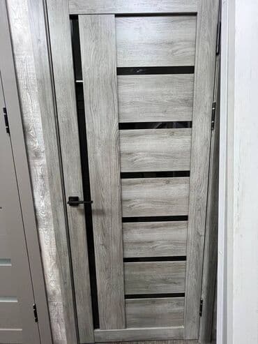 аш такта: Ички эшик айнек менен, МДФ, түсү - Ак, 200 * x 80 см, Жаңы — 20