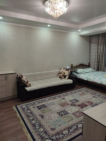 суточный дом в бишкеке: 1 комната, Душевая кабина, Постельное белье, Кондиционер — 2