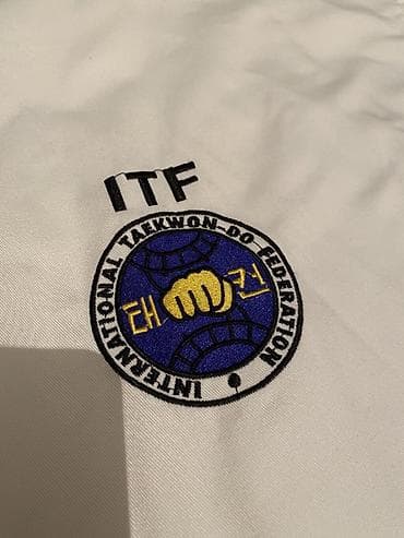 Спорт и отдых: Добок для тхэквондо ITF - Официальная вышивка ITF на груди: логотип — 3