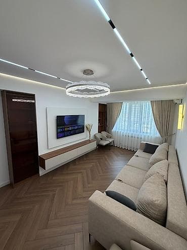 бишкек масковиский район: 3 комнаты, 90 м², Элитка, 9 этаж, Дизайнерский ремонт — 1