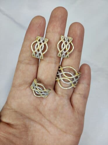 набор пандора: Серебряный комплект италия серебро + жёлтое золото цена со скидкой — 2