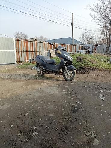 мото мапед: Скутер/макси-скутер черного цвета. Особенности: - Пластиковый обвес с — 3