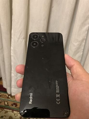 Redmi, Redmi 12, Б/у, 128 ГБ, цвет - Черный, 2 SIM