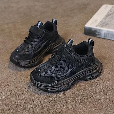 Джинсы и брюки: Детские кроссовки с комбинированной застёжкой - Модели: однотонные — 7