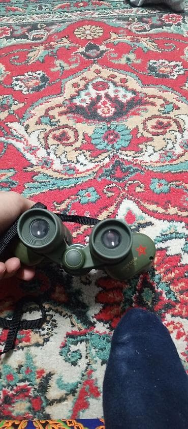 Бинокль полевой, цвет хаки - Классическая призменная конструкция