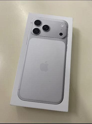 IPhone 17 Pro Max, Новый, 256 ГБ, Белый, Коробка, Зарядное устройство, 100 %