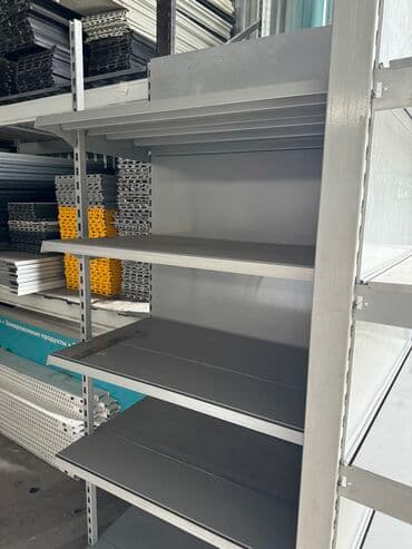 оборудование для бутика: Витрины, стеллажи, полки торговые металлические б/у, полка магазинная — 5