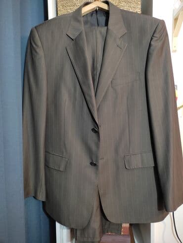 Мужской костюм-двойка, пиджак и брюки, размер 46 (S-M), один раз at lalafo.kg Мужской костюм-двойка, пиджак и брюки, размер 46 (S-M), один раз