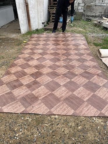 старый линолеум: Линолеум с рисунком «клетка под паркет» (двухтональная древесная — 2