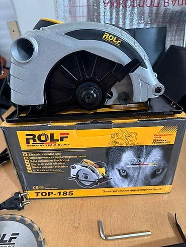 опил: Циркулярные электропилы Новый, От электросети, Rolf, Диаметр диска: 185 мм — 6