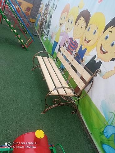 патина: Скамейка Металл, Со спинкой, Без крыши — 5