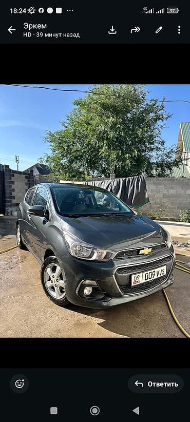 араба ош: Chevrolet Spark: 2018 г., 0.1 л, Автомат, Бензин, Хэтчбэк — 1