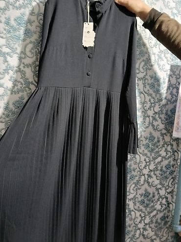 аниме одежда бишкек: Платье миди в темно‑сером/черном цвете с плиссированной юбкой. - — 2