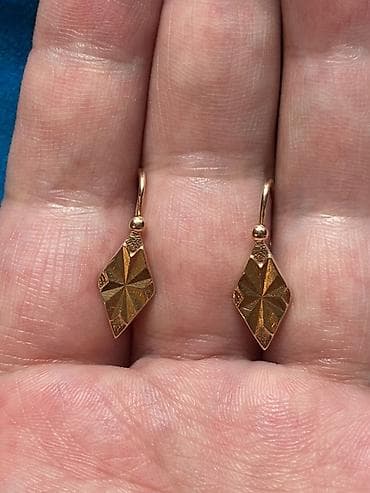 Серьги: Серьги, Проба 583, Без вставки, Женские, Винтажный стиль, Новый — 3